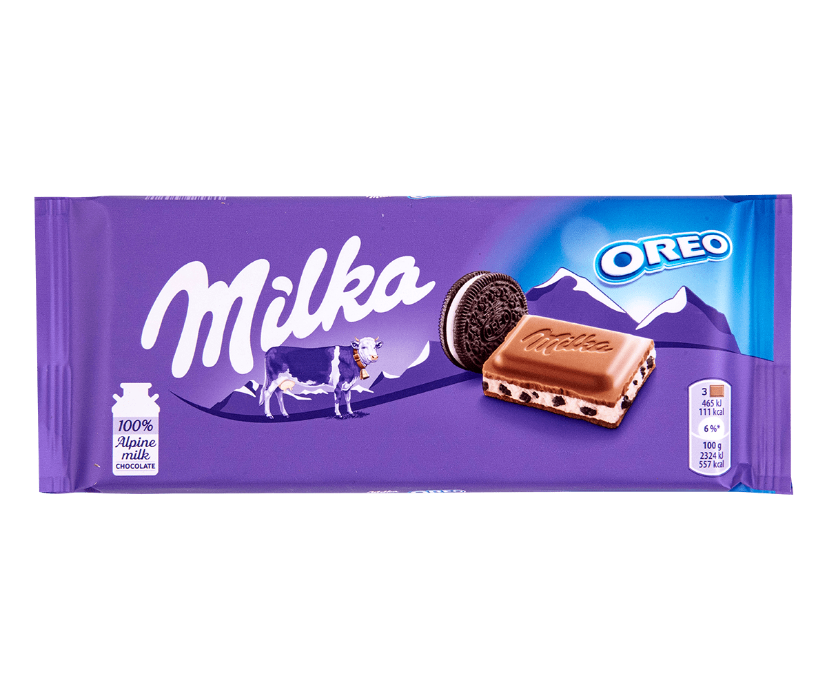 Milka Oreo Alpine Milk Chocolate 100 Gram