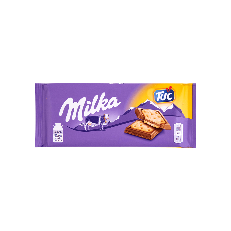 Milka Tuc Alpine Milk Chocolate 87 Gram