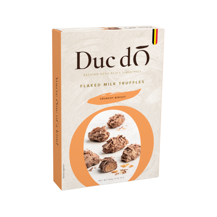 977718 Baro Packshot Ddo Truffels Melk Crunchy Biscuit 100g 600x600