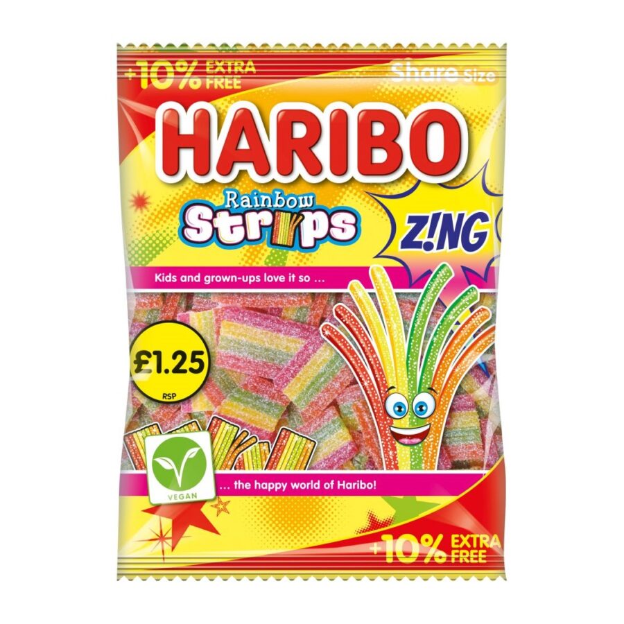 Haribo Rainbow Strips Sour