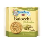 Mulino Bianco Baiocchi Snack Pistachio 168g 6 Servings Of 3 Biscuits