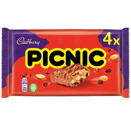 Cadbury Picnic 4 Pack