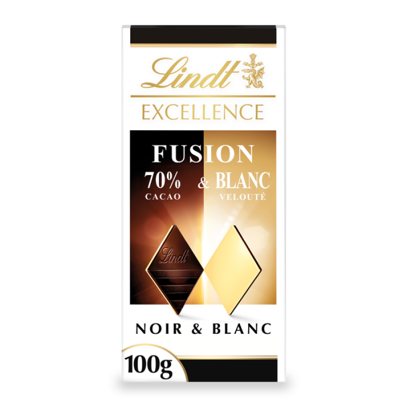 Fusion Dark 70% & Velvety White | לינדט אקסלנס פיוז’ן מריר 70% ולבן קטיפתי