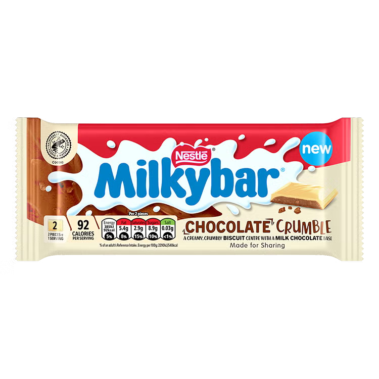 8445291582965 Milkybar Chocolate Crumble White Chocolate Bar 84g Mobile