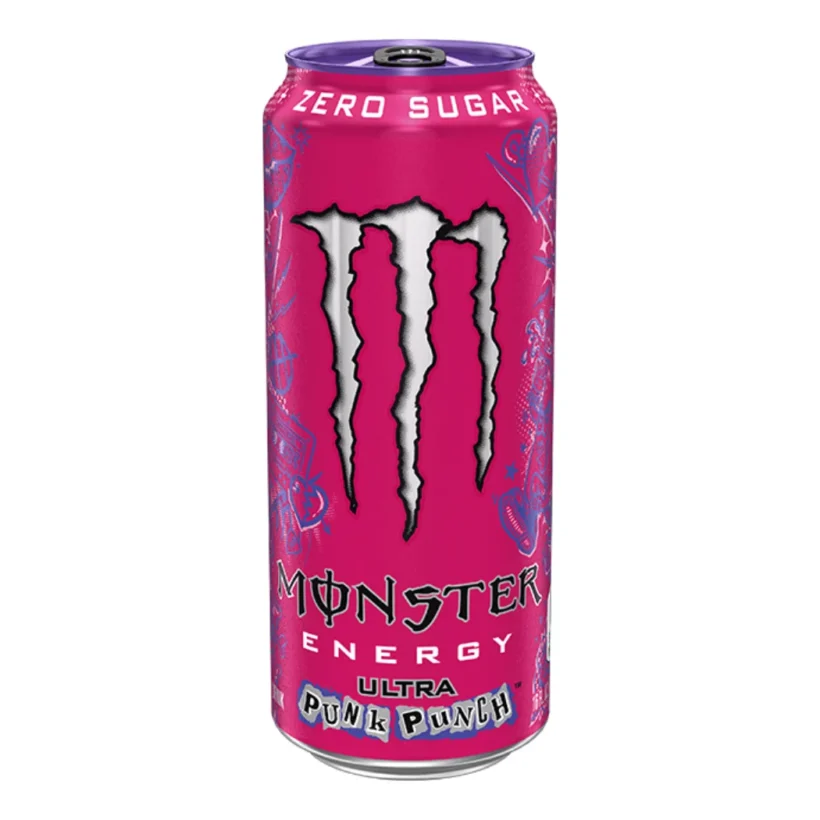 Monster Punk Punch Ultra Zero Calorie Energy Drinks 473ml Can 1200x
