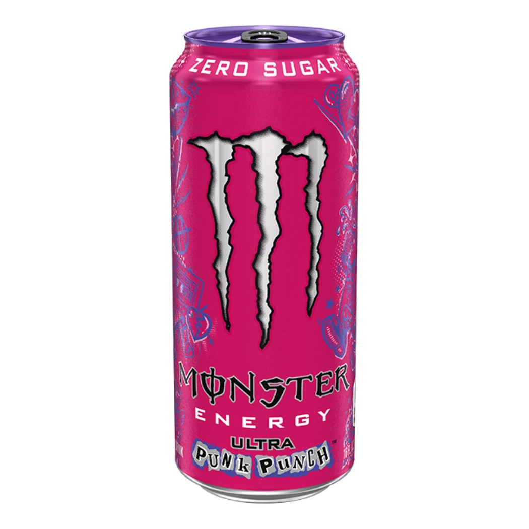 Monster Punk Punch Ultra Zero Calorie Energy Drinks 473ml Can 1200x